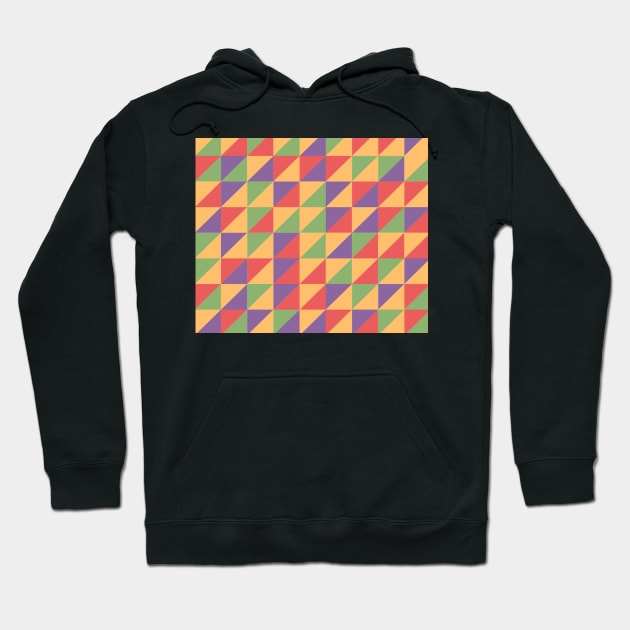 Fall Themed Quilt Pattern Hoodie by LaurenPatrick